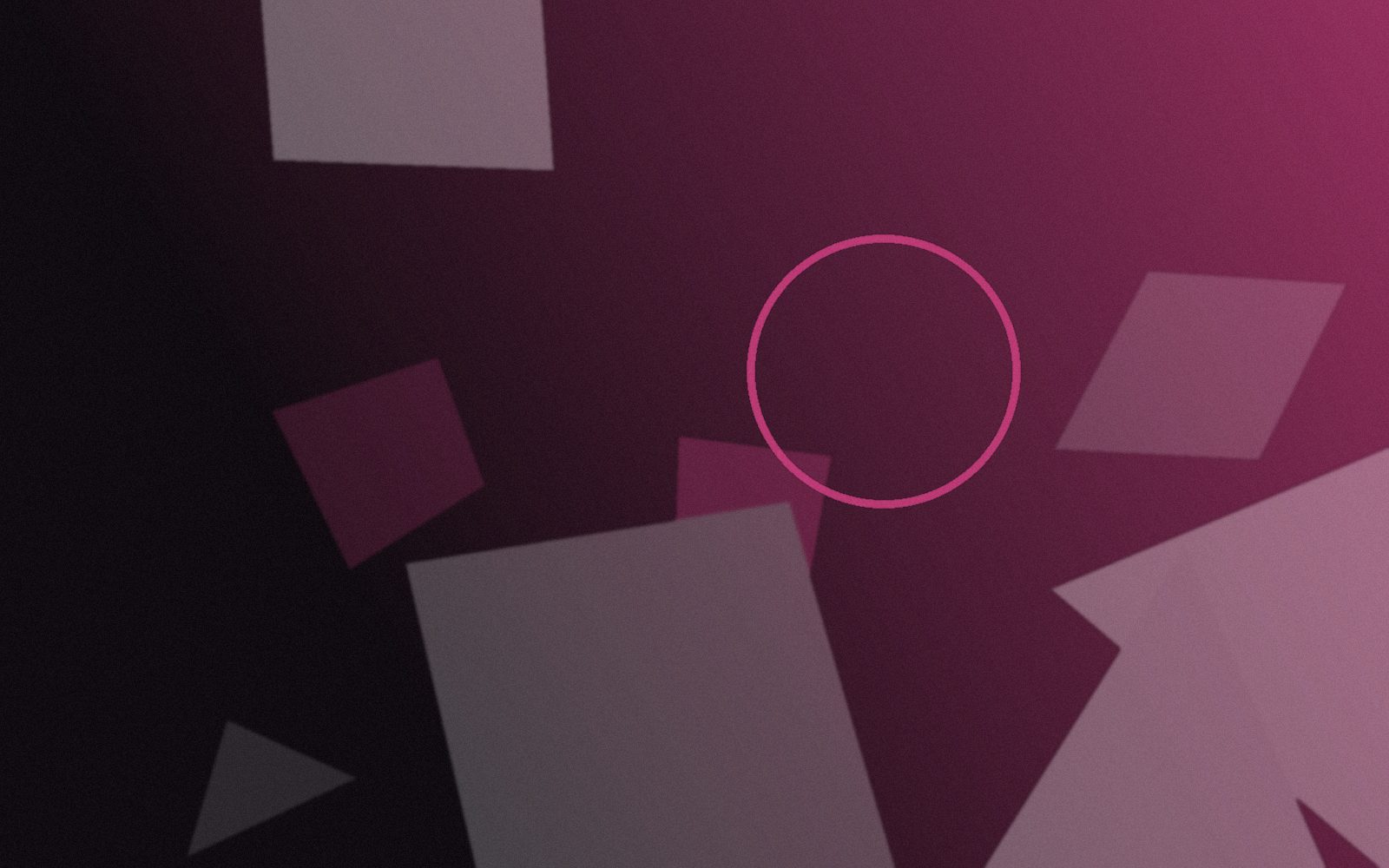 Abstract brand-toned composition representing a systems implementation project